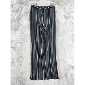 TheOpen Product Striped High Waisted Trousers Pants Slacks 27 Waist Quiet Luxury